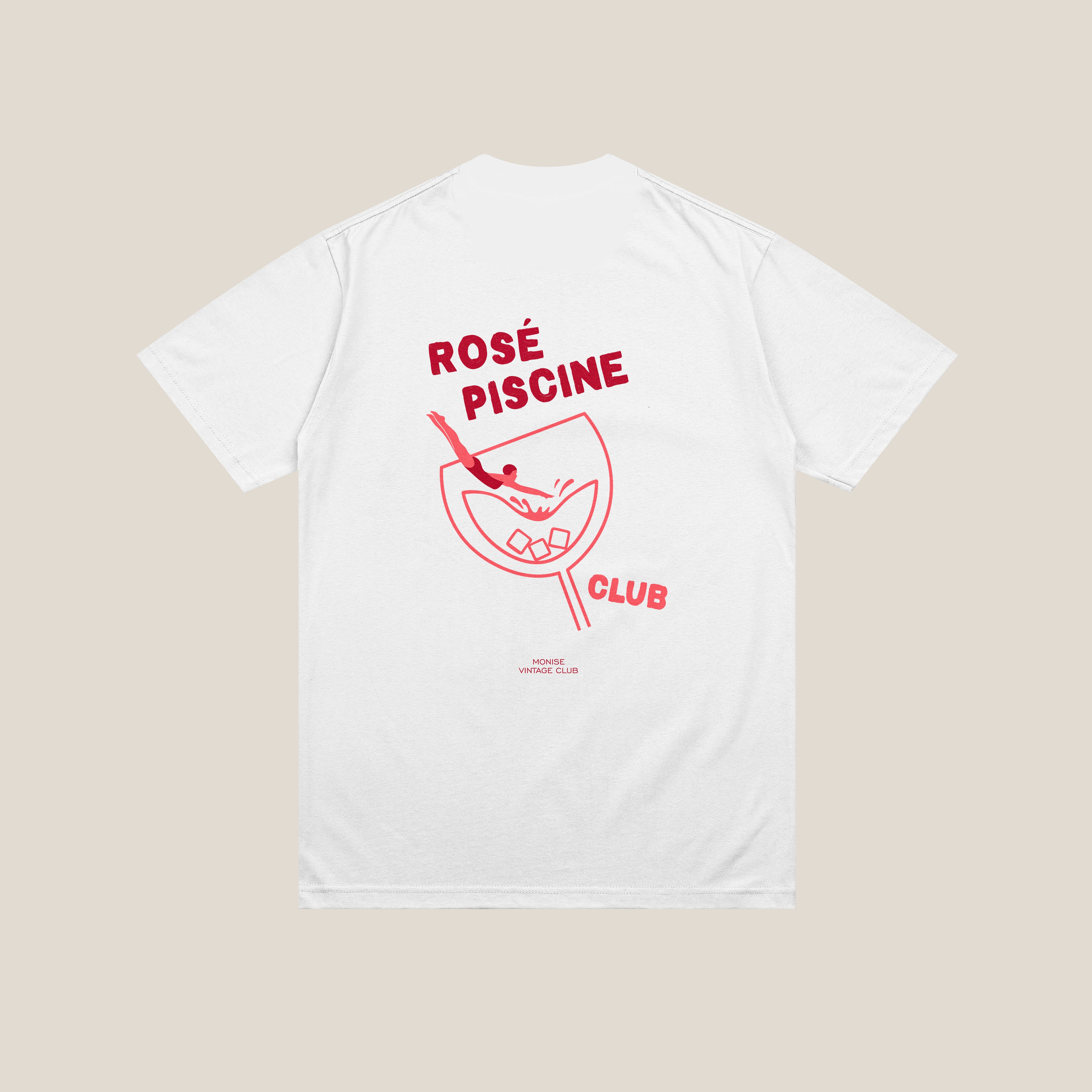 T-SHIRT ROSÉ PISCINE