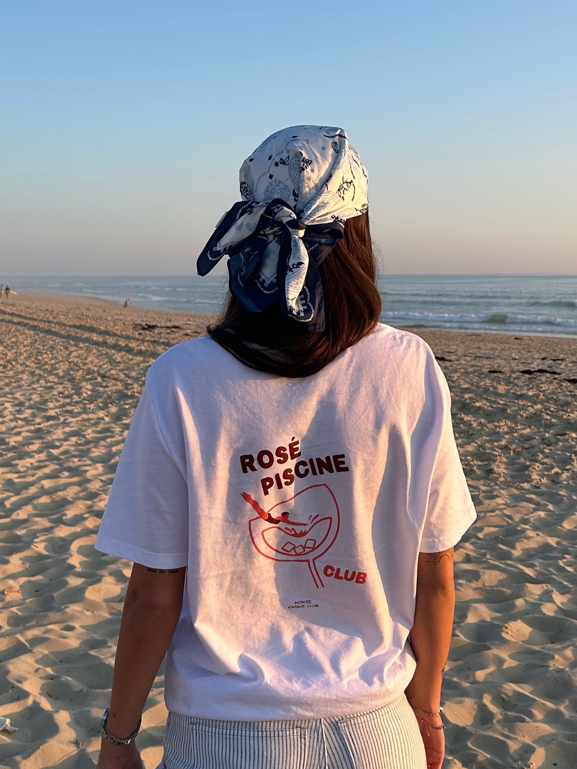 T-SHIRT ROSÉ PISCINE